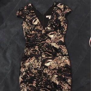 DRESS THE POPULATION Zoe Sequin Velvet Dress